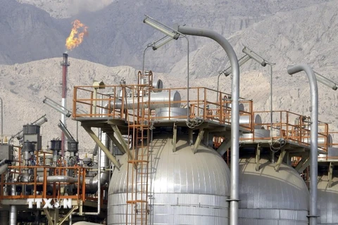 Mỏ khí South Pars gần cảng Assalouyeh, miền nam Iran. (Nguồn: EPA/TTXVN