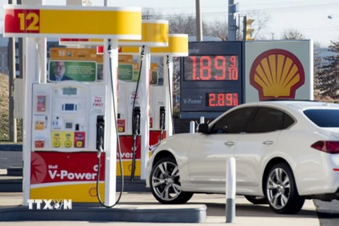Trạm xăng ở Woodbridge, Virginia, Mỹ. (Nguồn: AFP/TTXVN)