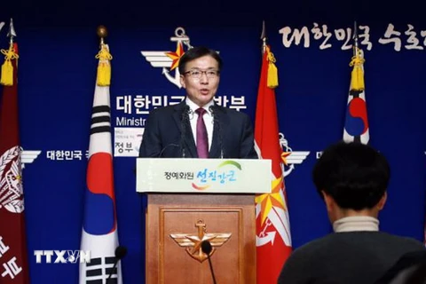  Người phát ngôn Bộ Quốc phòng Hàn Quốc Moon Sang-Gyun. (Nguồn: Koreaherald/ TTXVN)