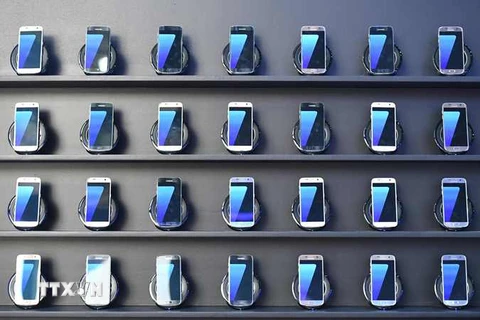 Điện thoại Galaxy Note 7 của Samsung. (Nguồn: EPA/TTXVN)
