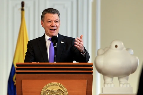 Tổng thống Colombia Juan Manuel Santos. (Nguồn: EPA/TTXVN)