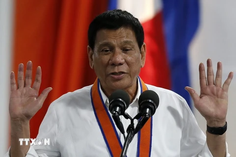 Tổng thống Philippines Rodrigo Duterte. (Nguồn: EPA/TTXVN) 