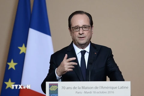  Tổng thống Pháp Francois Hollande. (Nguồn: AFP/TTXVN)
