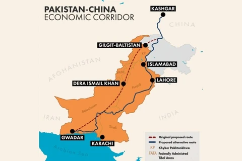 Dự án Hành lang Kinh tế Trung Quốc-Pakistan. (Nguồn: gktoday.in)