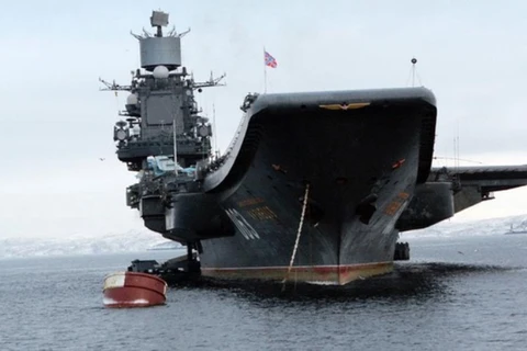 Tàu Đô đốc Kuxnetsov của Nga. (Ảnh: Sputnik)