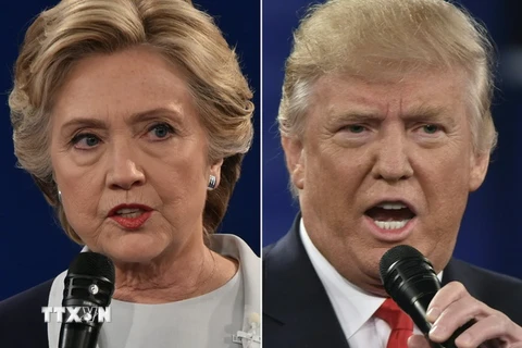 Ứng viên Hillary Clinton và ứng viên Donald Trump. (Nguồn: AFP/TTXVN)