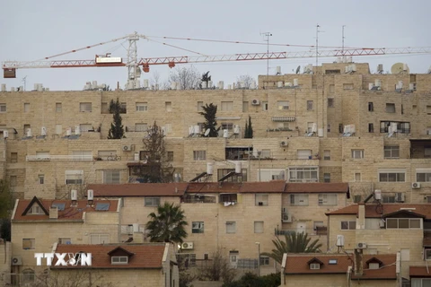 Khu định cư cho người Do Thái ở Jerusalem. (Nguồn: AP/TTXVN)