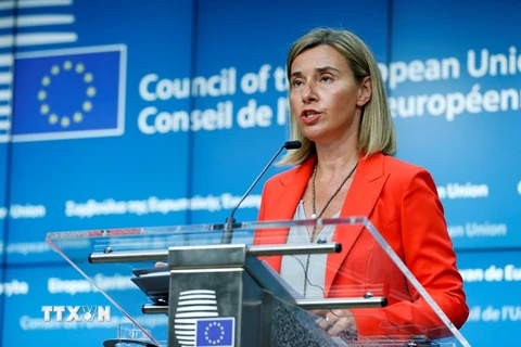 Cao ủy EU phụ trách chính sách an ninh và đối ngoại Federica Mogherini. (Nguồn: THX/TTXVN)