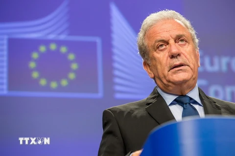 Ủy viên phụ trách vấn đề nhập cư của EU Dimitris Avramopoulos. (Nguồn: EPA/TTXVN)