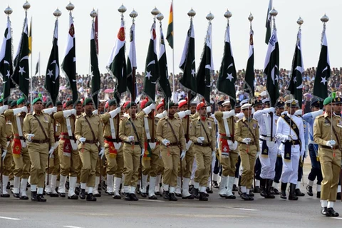 Một cuộc diễu binh của quân đội Pakistan. (Ảnh: INP)
