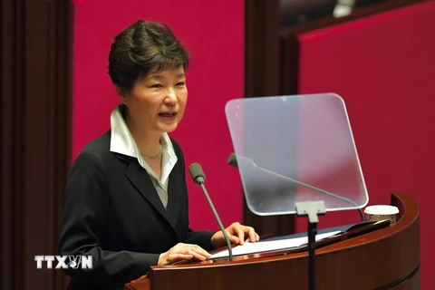 Tổng thống Hàn Quốc Park Geun-Hye. (Nguồn: AFP/TTXVN)