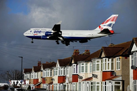 Máy bay dân dụng của Hãng hàng không Anh British Airways.(Nguồn: Huffington Post/TTXVN)