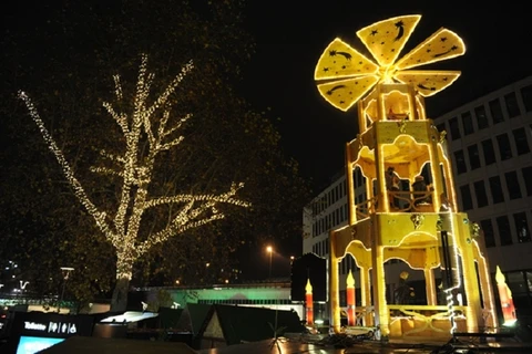 Một góc chợ Giáng sinh Ludwigshafen. (Nguồn: Reuters)