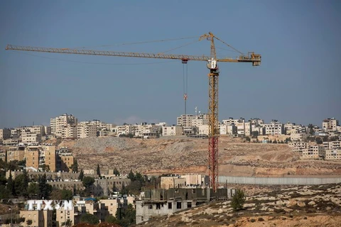  Công trình xây dựng khu định cư của Israel ở Pesqat Zeev phía bắc Jerusalem, Khu Bờ Tây ngày 6/12. (Nguồn: EPA/TTXVN)