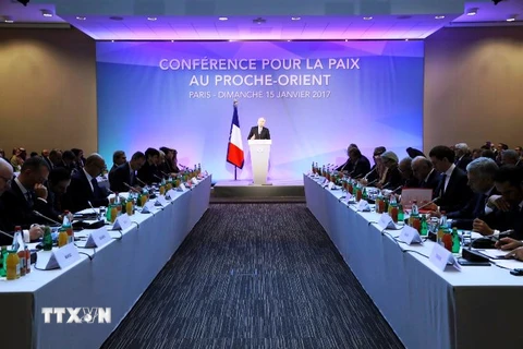 Hội nghị hòa bình Paris thúc đẩy nối lại đàm phán Palestine - Israel. (Nguồn: EPA/TTXVN
