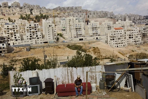 Khu nhà định cư Har Homa của Israel ở đông Jerusalem. (Nguồn: AP/TTXVN)