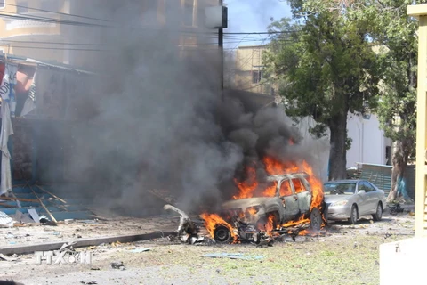 Hiện trường một vụ nổ bom tại Mogadishu do phiến quân Al-Shabab thực hiện. Ảnh minh họa. (Nguồn: THX/TTXVN)