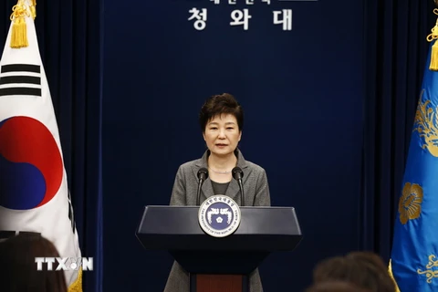 Tổng thống Hàn Quốc Park Geun-Hye. (Nguồn: AFP/TTXVN)