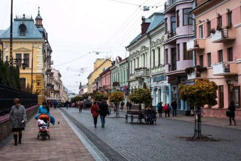 Một đường phố của Ukraine. (Nguồn: poandpo.com)