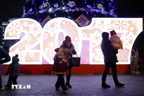 Quảng trường Octyabrskaya ở thủ đô Minsk, Belarus. (Nguồn: EPA/TTXVN)