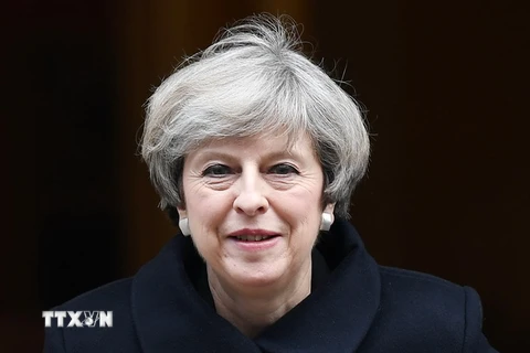 Thủ tướng Anh Theresa May tại London ngày 22/2. (Nguồn: EPA/TTXVN)