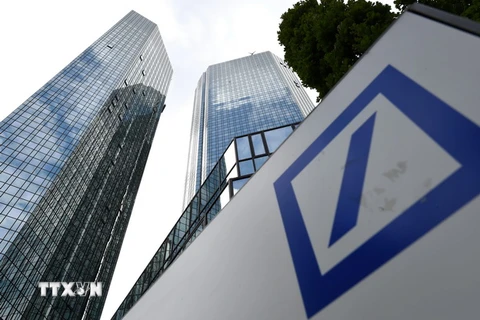 Trụ sở ngân hàng Deutsche Bank tại Frankfurt am Main, Đức. (Nguồn: EPA/TTXVN)