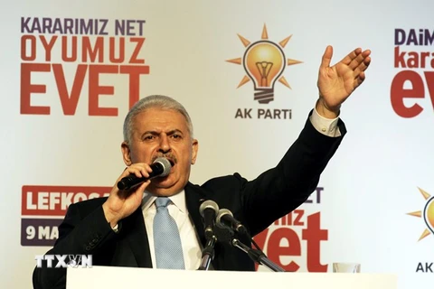 Thủ tướng Thổ Nhĩ Kỳ Binali Yildirim. (Nguồn: EPA/TTXVN)