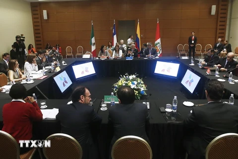 Toàn cảnh Hội nghị thảo luận về tương lai TPP của Liên minh Thái Bình Dương ở Vina del Mar, Chile ngày 14/3. (Nguồn: EPA/TTXVN)