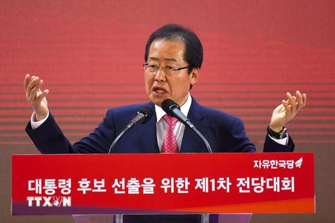 Ứng cử viên Tổng thống Hàn Quốc Hong Joon-pyo. (Nguồn: AFP/TTXVN)
