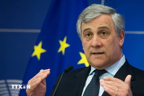  Chủ tịch Nghị viện châu Âu Antonio Tajani. (Nguồn: THX/TTXVN) 