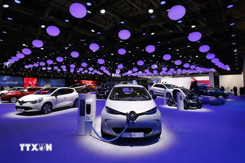 Một mẫu xe của hãng Renault tại triển lãm Motor Châu Âu ở thủ đô Brussels, Bỉ. (Nguồn: THX/TTXVN)