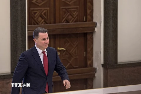 Cựu Thủ tướng Macedonia Nikola Gruevski. (Nguồn: EPA/TTXVN)
