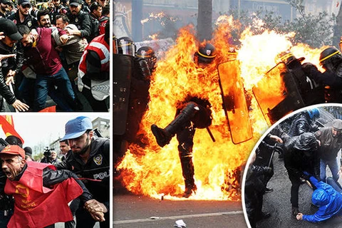 Các cảnh bạo lực đã diễn ra tại Pháp, Thổ Nhĩ Kỳ, Đức và Tây Ban Nha. (Nguồn: Getty)