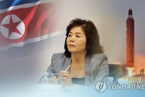 Phái viên cấp cao của Bộ Ngoại giao Triều Tiên Choe Son Hui. (Nguồn: Yonhap)