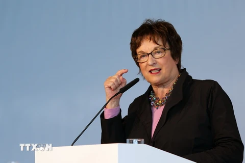 Bộ trưởng Kinh tế Đức Brigitte Zypries. (Nguồn: EPA/TTXVN)