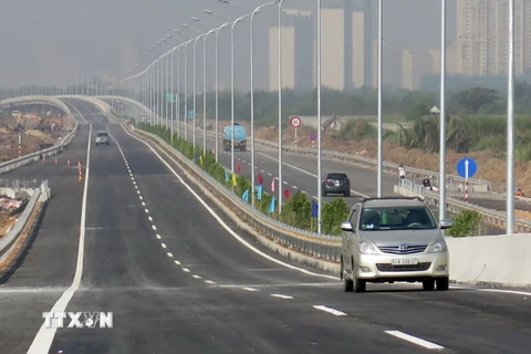 Đoạn cao tốc An Phú-Vành đai II trong ngày thông xe. (Ảnh: Hoàng Hải/TTXVN)