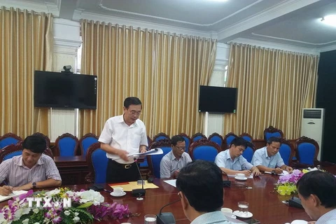 Phó Tổng Thanh tra Chính phủ Nguyễn Đức Hạnh chủ trì phiên họp. (Ảnh: Nhan Sinh/TTXVN)