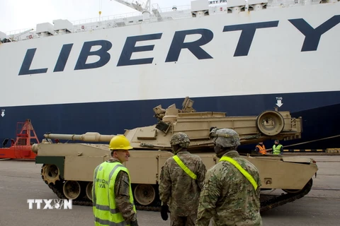 Xe tăng Abrams của Mỹ. (Nguồn: AFP/TTXVN)