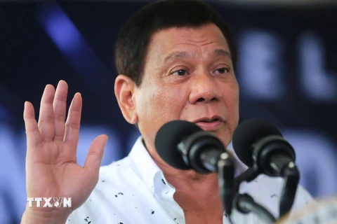 Tổng thống Rodrigo Duterte. (Nguồn:EPA/TTXVN)