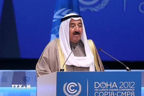  Quốc vương Kuwait Sheikh Sabah al-Ahmad Al-Sabah trong một sự kiện ở Doha, Qatar ngày 4/12/2012. (Nguồn: AFP/TTXVN)