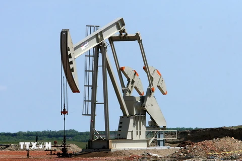Giàn khoan dầu ở Tioga, Bắc Dakota, Mỹ tháng 5/2007. (Nguồn: AFP/ TTXVN)