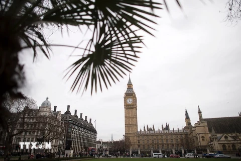Tháp Elizabeth tại khu tòa nhà Quốc hội Anh ở London. (Nguồn: AFP/TTXVN)
