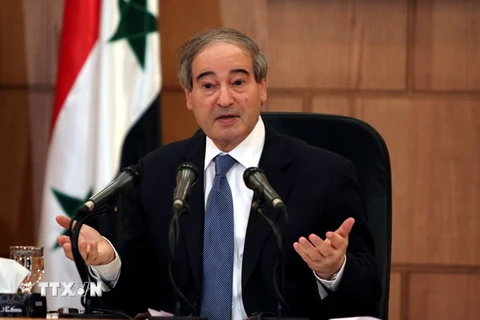  Thứ trưởng Ngoại giao Syria Faisal Mekdad. (Nguồn: EPA/TTXVN)