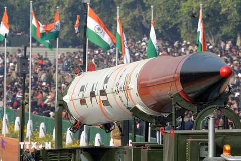 Tên lửa Agni-IV của Ấn Độ. Ảnh minh họa. (Nguồn: AFP/TTXV)