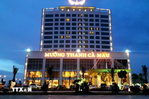  Khách sạn Mường Thanh Luxury Cà Mau. (Ảnh: Kim Há/TTXVN)