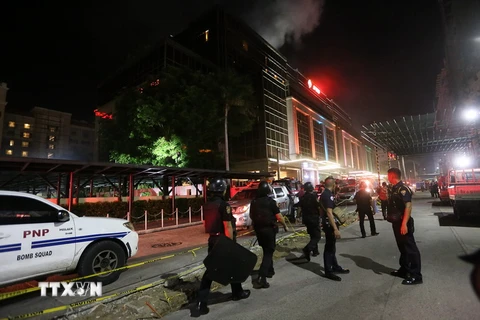 Cảnh sát Philippines tại thủ đô Manila. (Nguồn: THX/TTXVN)