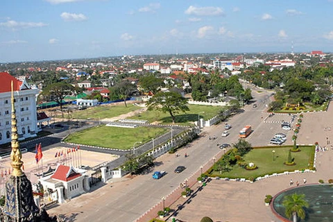 Một góc thủ đô Vientiane. (Nguồn: Wikipedia)