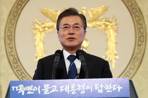 Tổng thống Hàn Quốc Moon Jae in. (Nguồn: EPA/TTXVN)