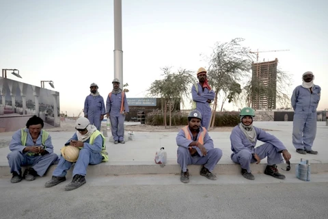 Lao động nhập cư tại Qatar. (Nguồn: Al Jazeera)