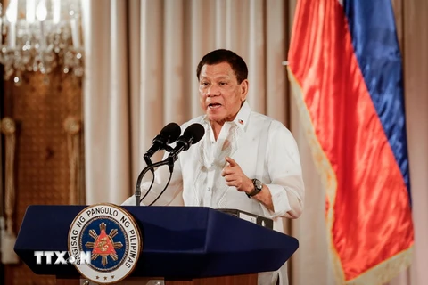  Tổng thống Philippines Rodrigo Duterte. (Nguồn: EPA/TTXVN)